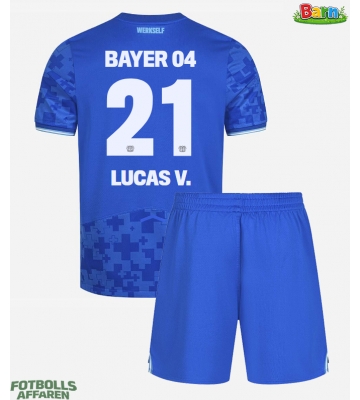Bayer Leverkusen Lucas Vazquez #21 Tredjeställ Barn 2025-26 Kortärmad (+ Korta byxor)
